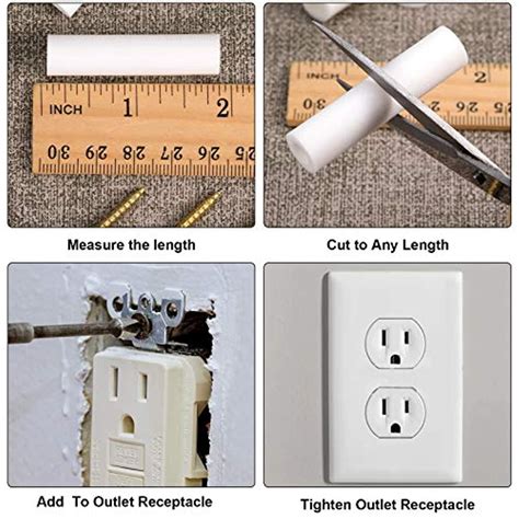 electrical back box spacer|electrical outlet screw spacers.